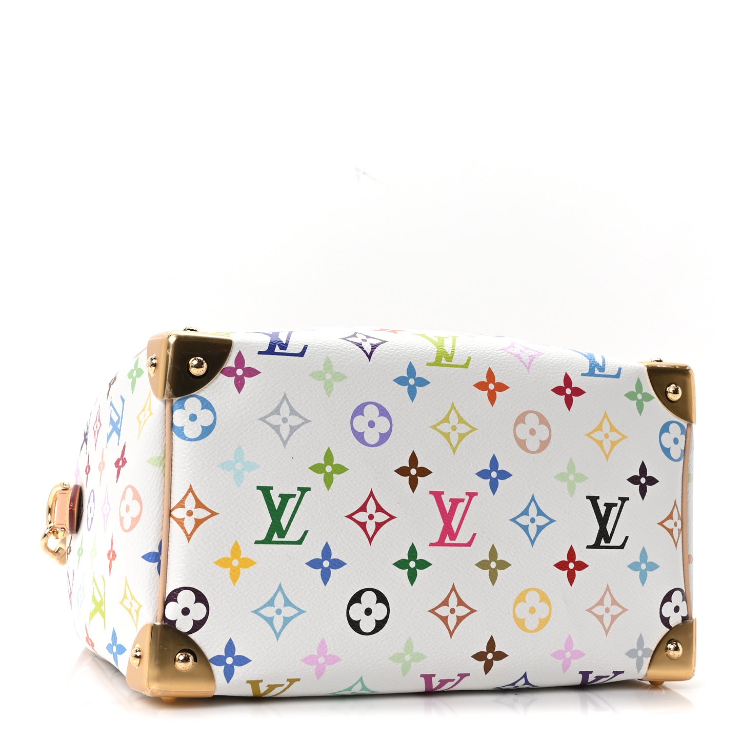 LV X TM Monogram Multicolor Speedy Bandouliere 25 White