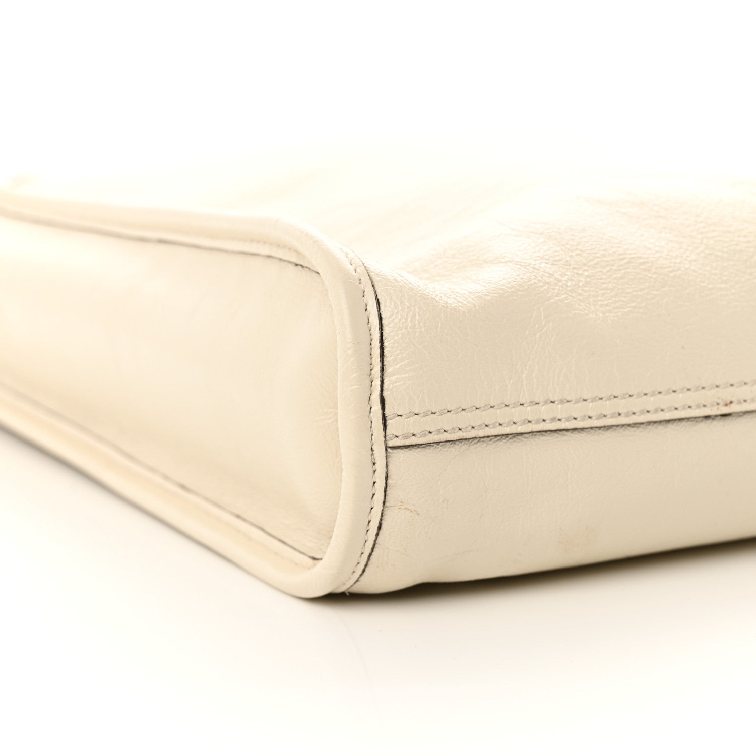 Gucci Calfskin Maxi Rajah Chain Tote White 9 of 11