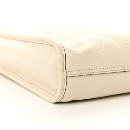 Gucci Calfskin Maxi Rajah Chain Tote White 9 of 11