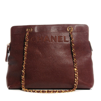 Chanel Caviar Shoulder Bag Brown 1 of 9