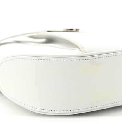 Salvatore Ferragamo Soft Calfskin Large Gancini Arch Hobo Optic White 8 of 14
