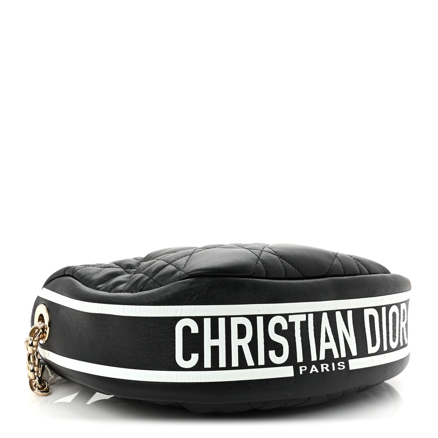 Lambskin Cannage Medium Dior Vibe Hobo Bag Black