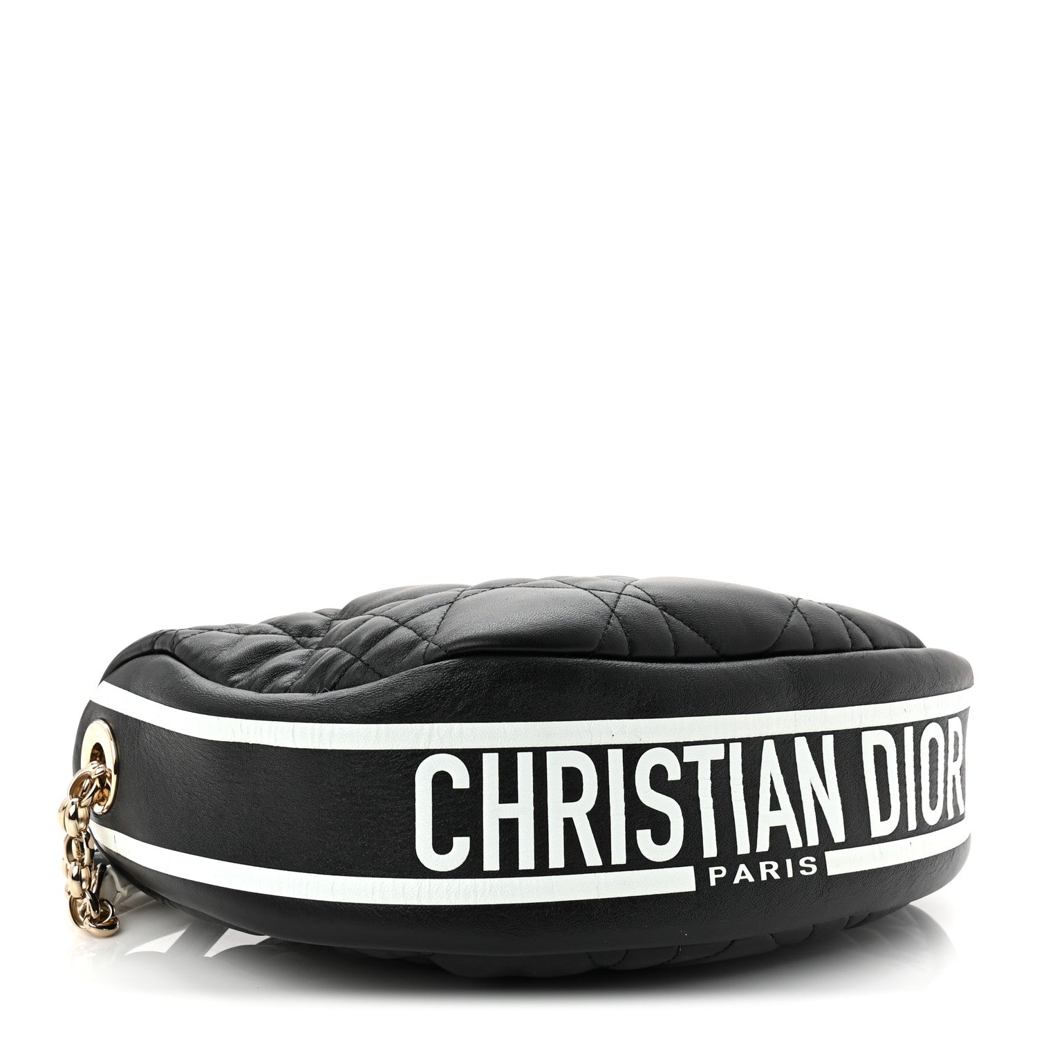 Christian Dior Lambskin Cannage Medium Dior Vibe Hobo Bag Black 4 of 9