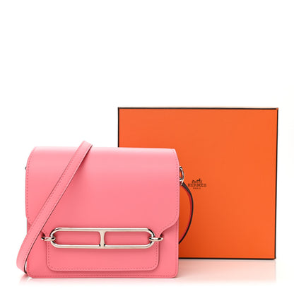 Hermes Evercolor Mini Sac Roulis Rose Azalee 10 of 10