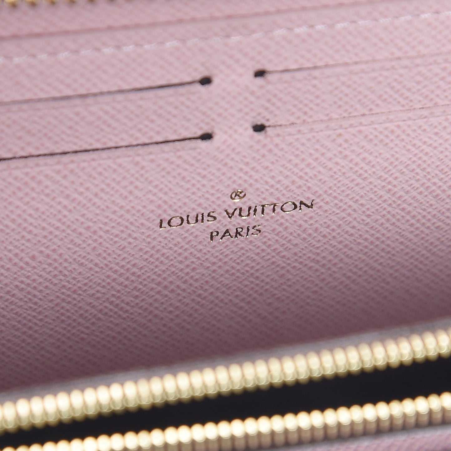 Monogram Clemence Wallet Rose Ballerine