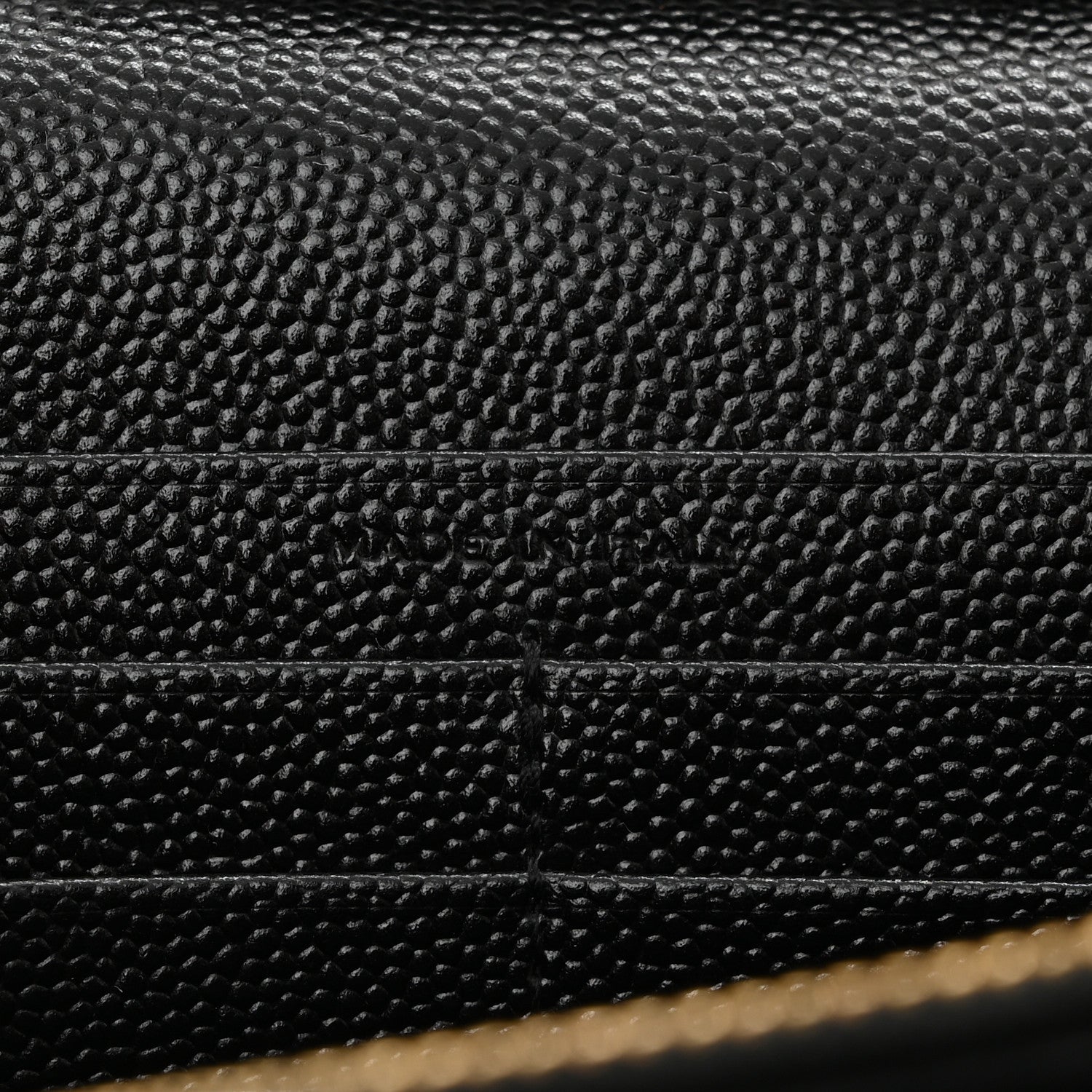 Saint Laurent Grain De Poudre Matelasse Chevron Monogram Chain Wallet Black 7 of 10