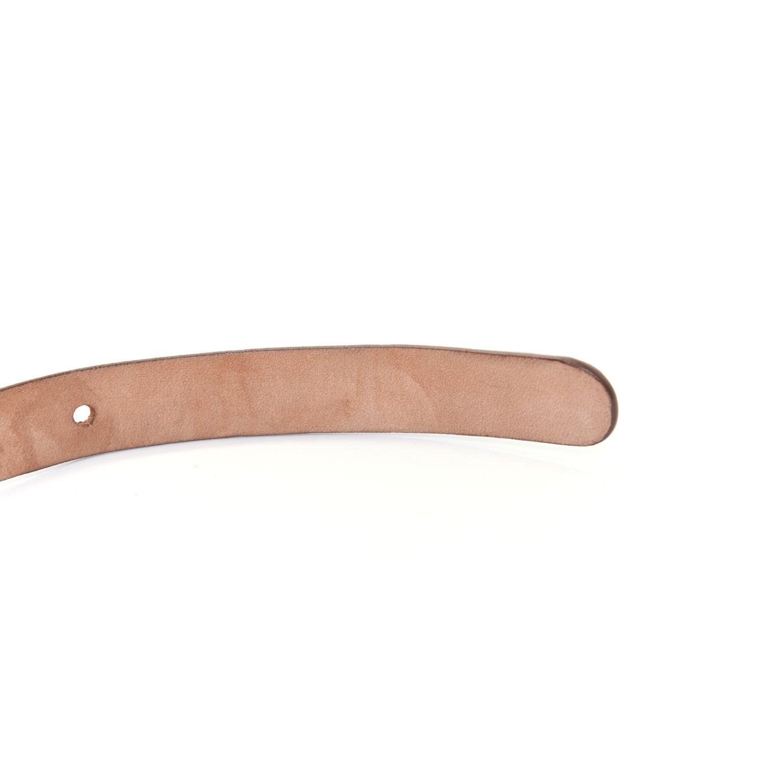 Gucci Calfskin Horsebit Skinny Belt 100 40 Brown 6 of 10