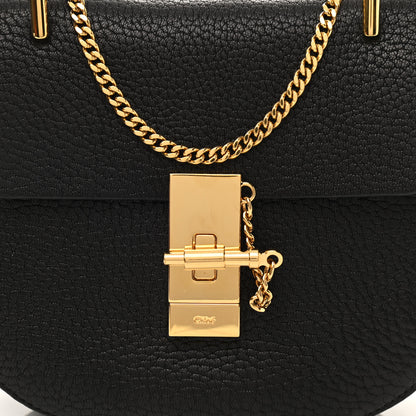 Chloe Grained Lambskin Mini Drew Shoulder Bag Black 7 of 9