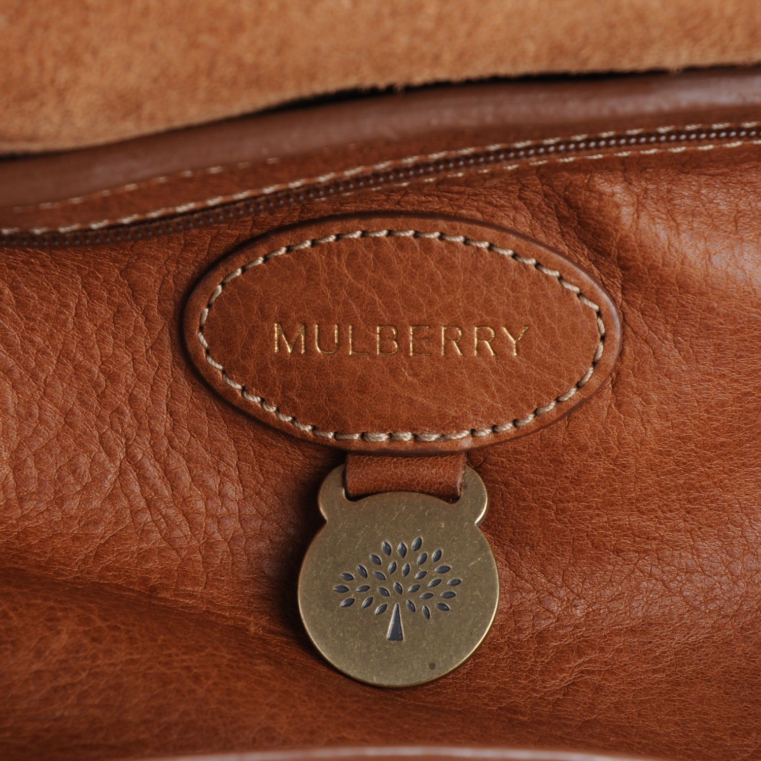 Mulberry Natural Leather Small Bayswater Oak 7 of 8
