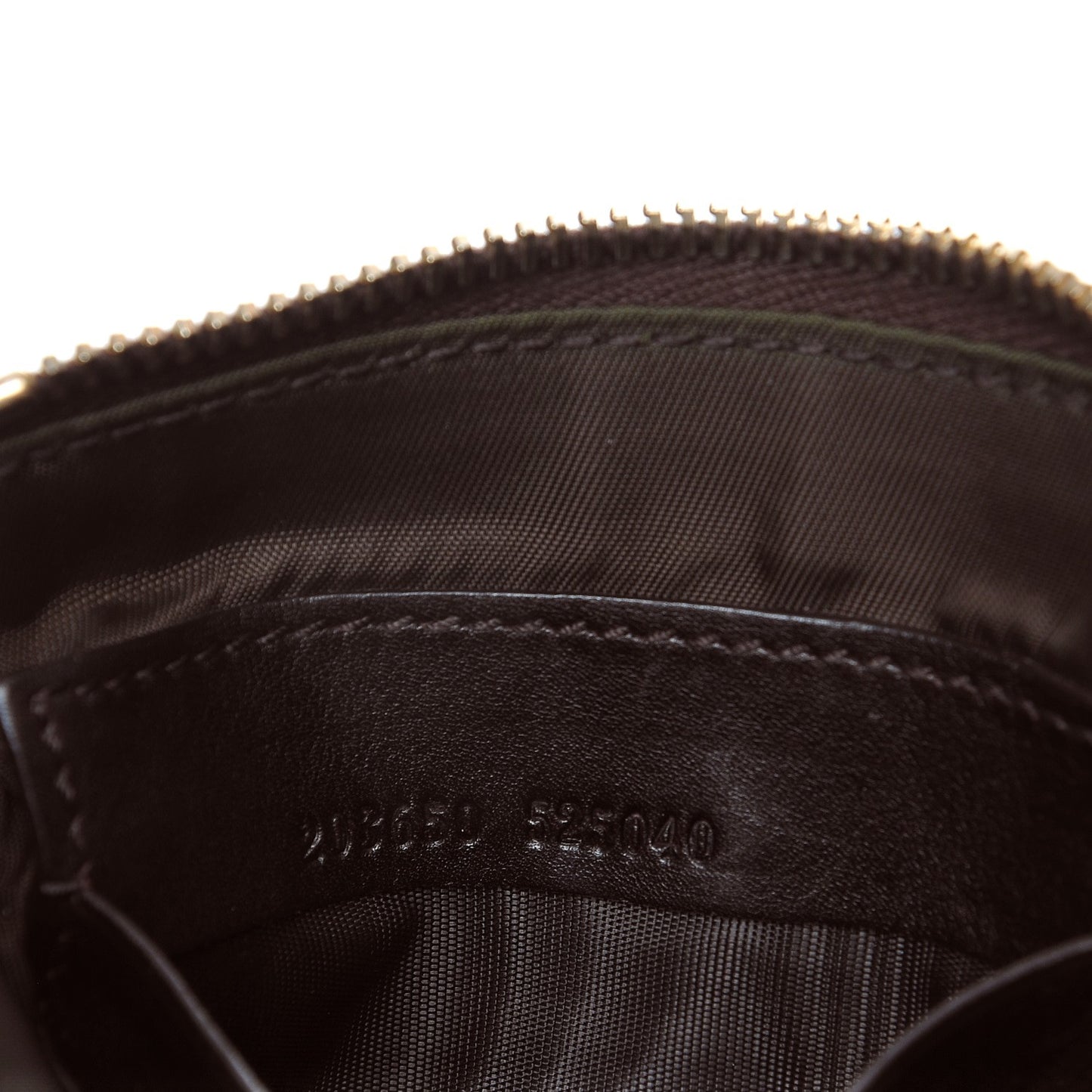 Guccissima D Gold Wristlet Chocolate