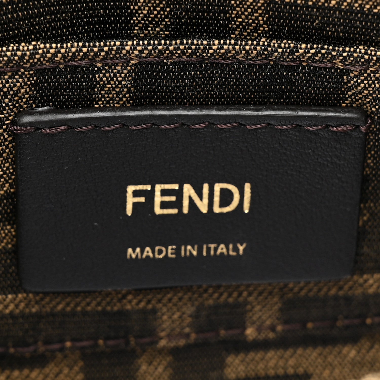 Fendi Vitello King Plexiglass Logo Embossed Mini By The Way Top Handle Boston Bag Tortora 6 of 10