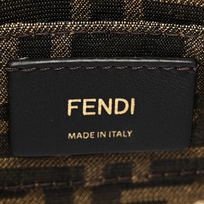 Fendi Vitello King Plexiglass Logo Embossed Mini By The Way Top Handle Boston Bag Tortora 6 of 10