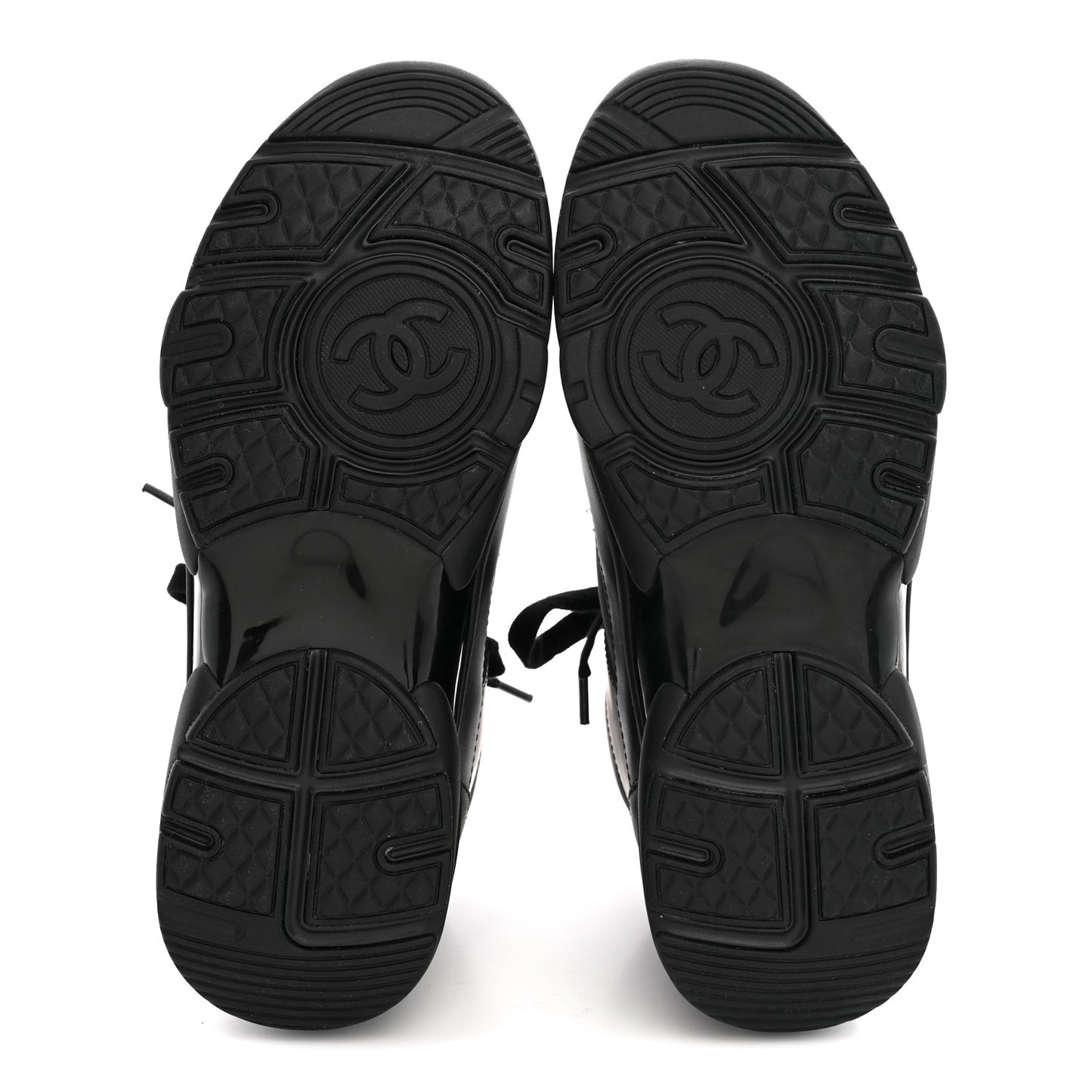 Lambskin Fabric CC Sneakers 37.5 Black