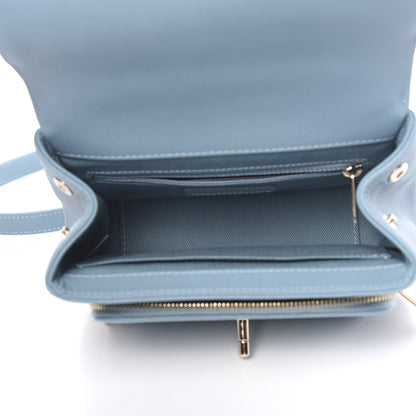 Chanel Caviar Quilted Small Business Affinity Flap Light Blue 4 of 10