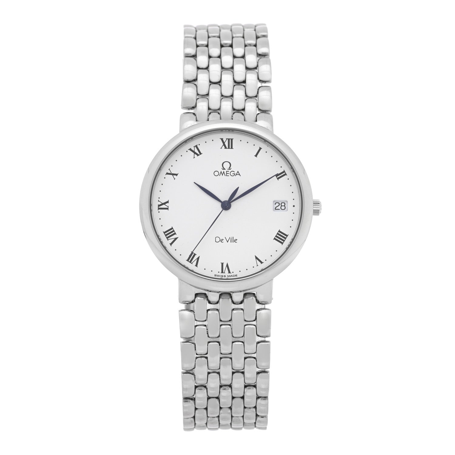 Omega Stainless Steel 33mm De Ville Quartz Watch White 7520.2300 1 of 4