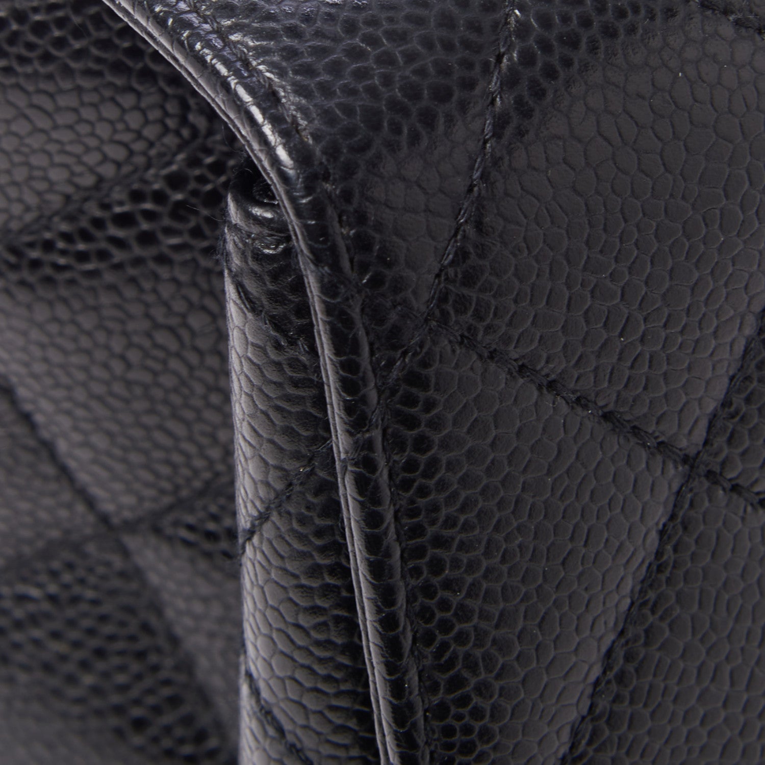 Chanel Caviar Quilted Jumbo Kelly Flap Black 7 of 11