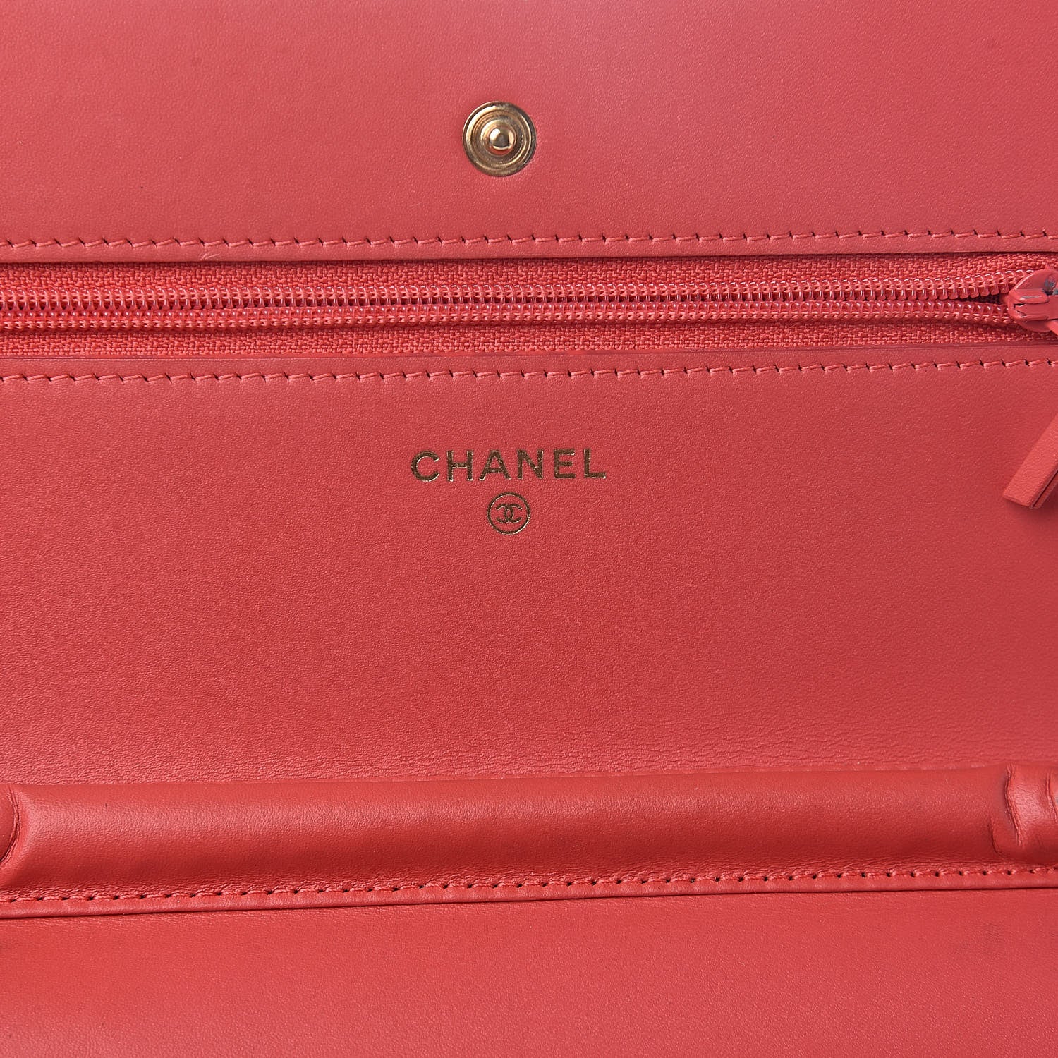 Chanel Caviar Timeless CC Wallet On Chain WOC Pink 6 of 10