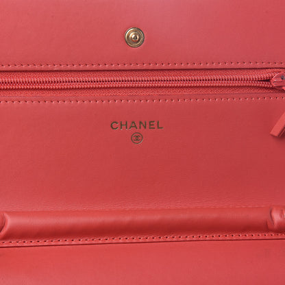 Chanel Caviar Timeless CC Wallet On Chain WOC Pink 6 of 10