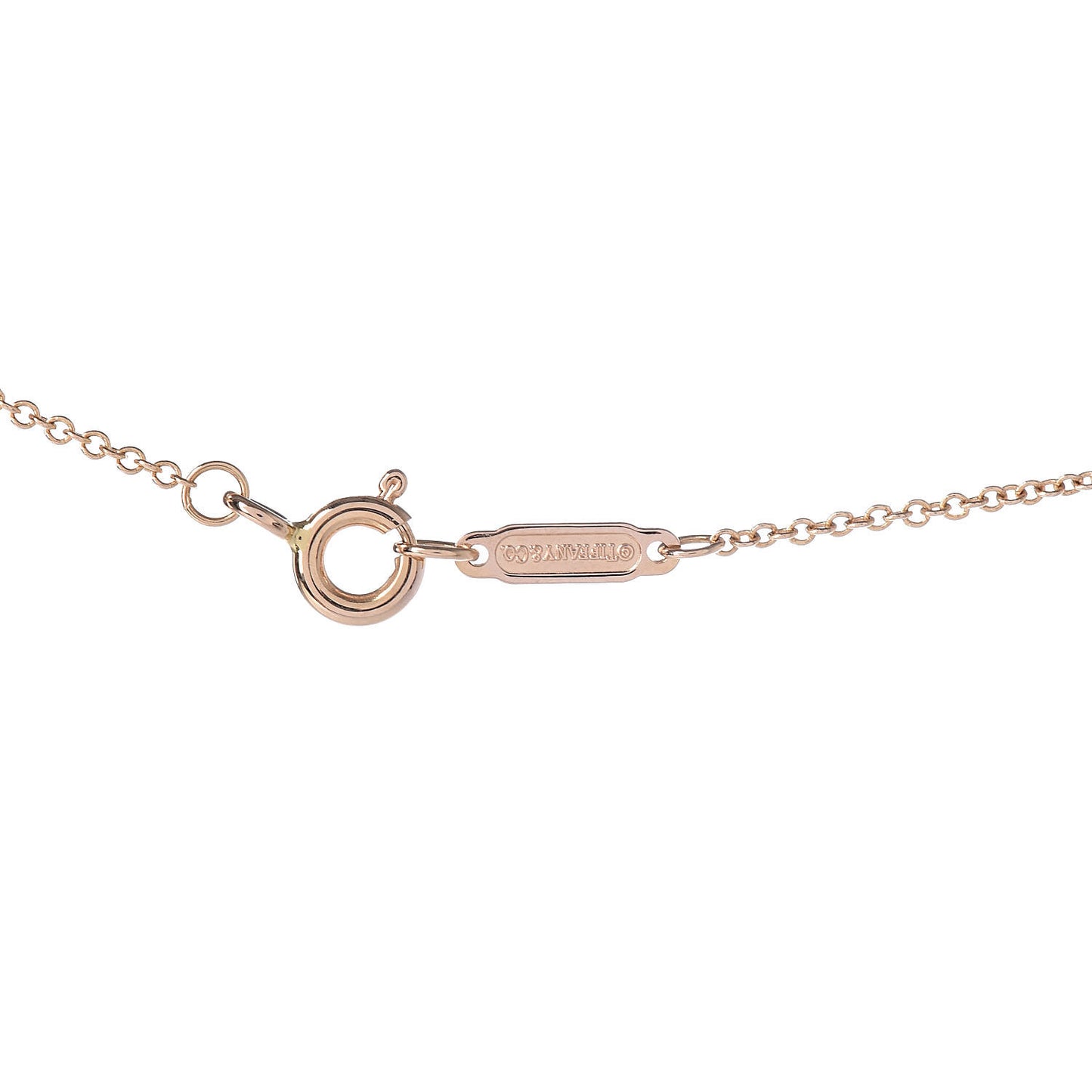 18K Rose Gold Diamond Heart Pendant Necklace