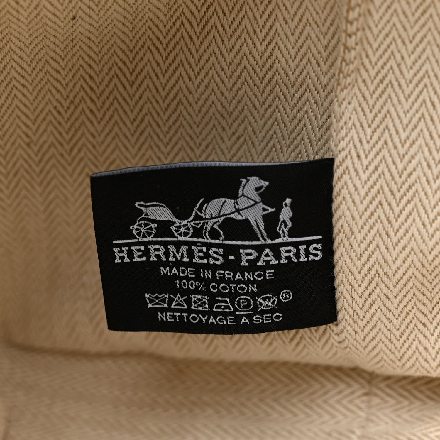 Hermes Canvas Large Bride-A-Brac Pouch Marine 6 of 6