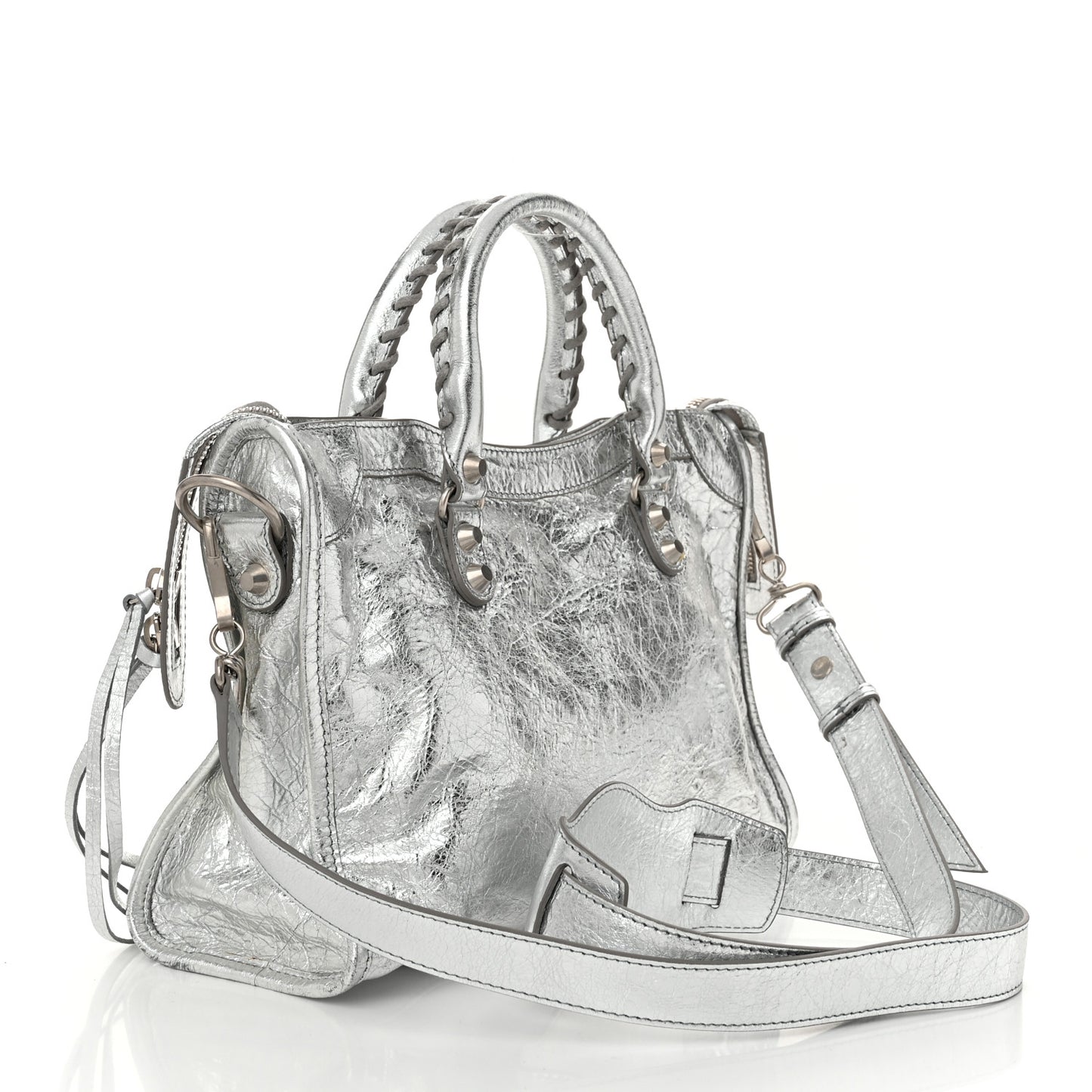 Agneau Classic Silver Hardware S City Aluminum