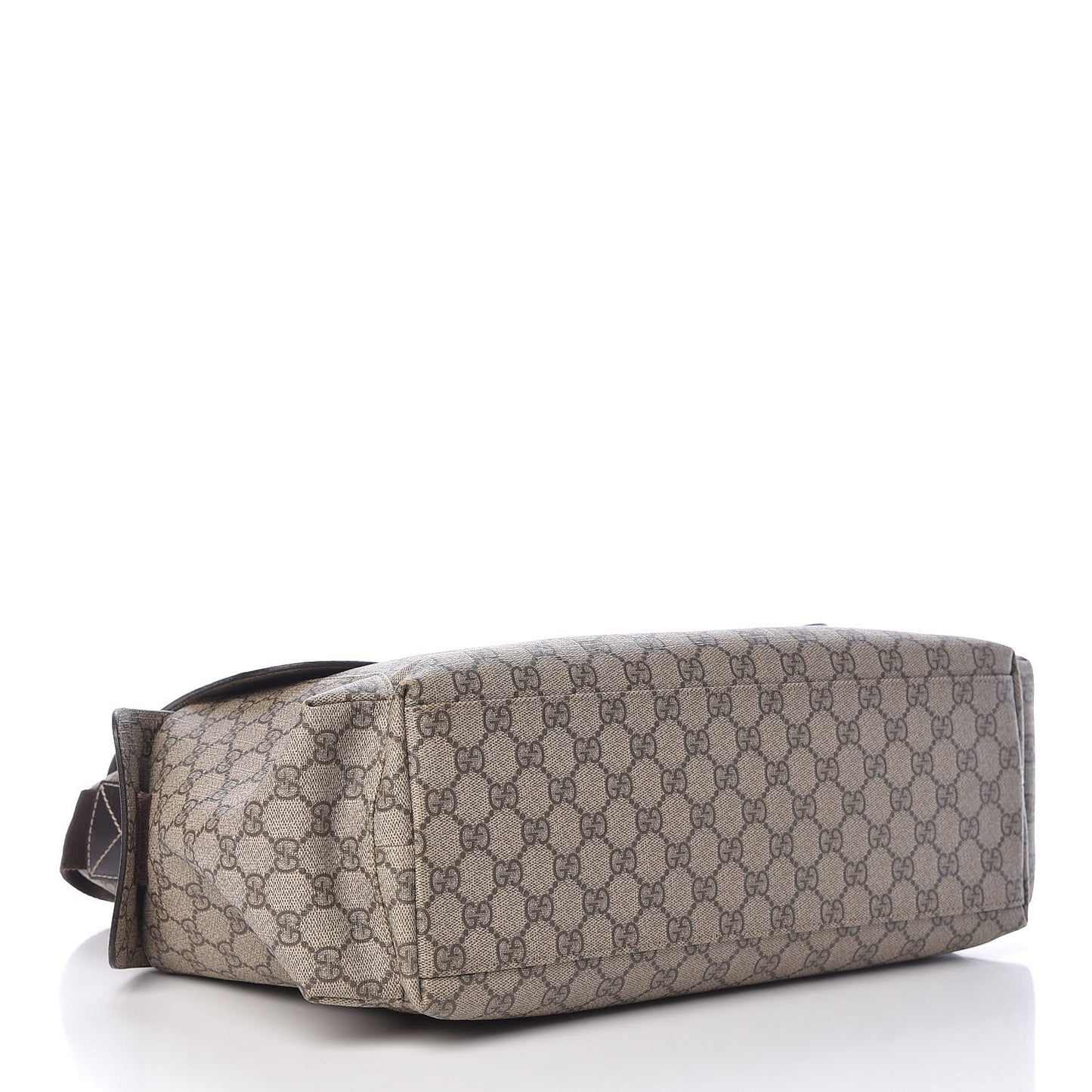 GG Plus Monogram Messenger Diaper Bag Dark Brown