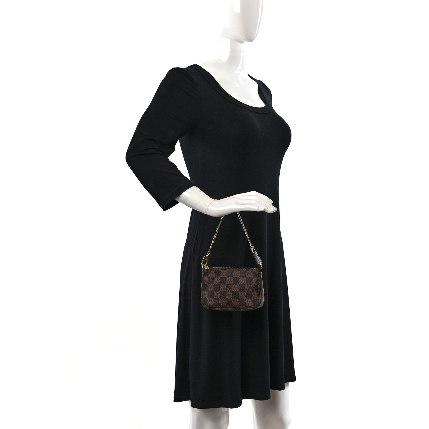 Louis Vuitton Damier Ebene Mini Pochette Accessories 2 of 8