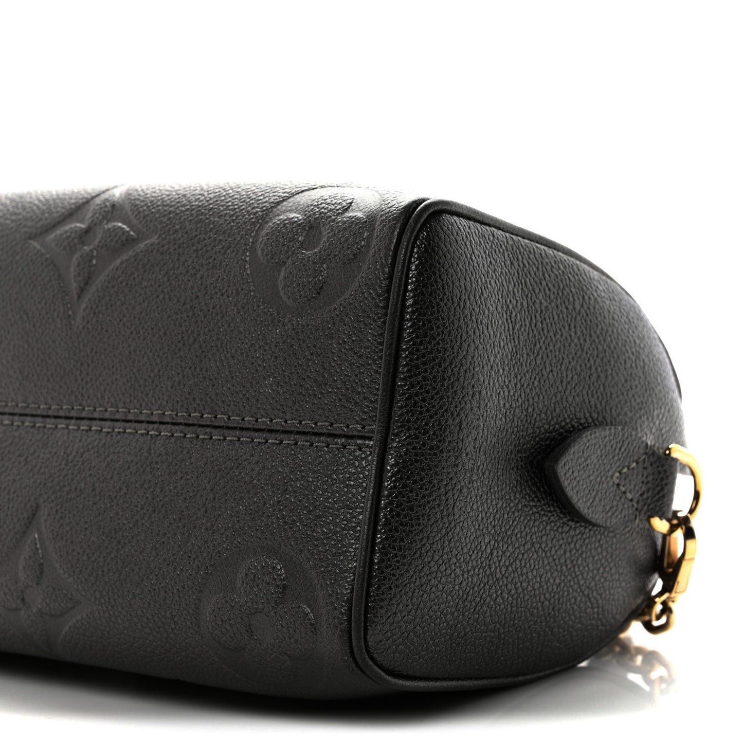Shimmery Empreinte Monogram Giant Speedy Bandouliere 20  Gun Metal