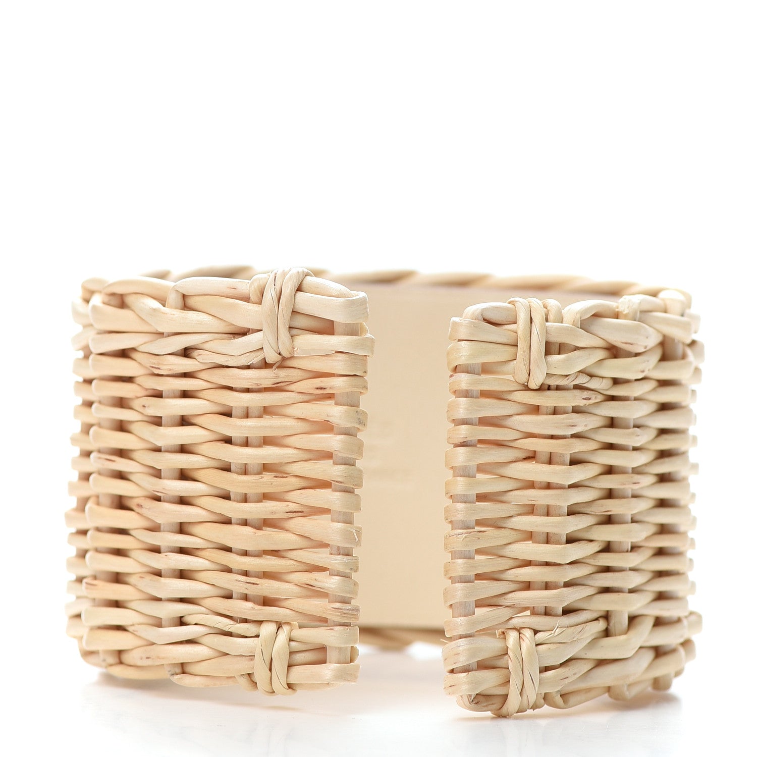 Hermes Wicker Swift Medor Picnic Cuff Bracelet Nata 3 of 6