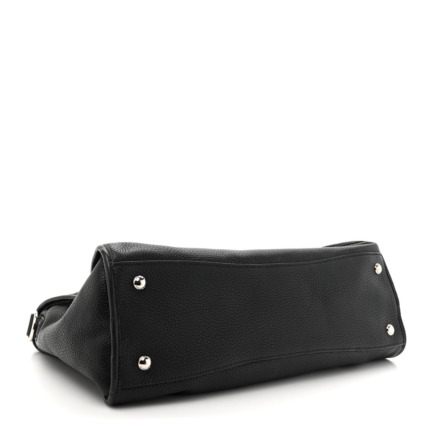 Vitello Phenix Shopping Satchel Black
