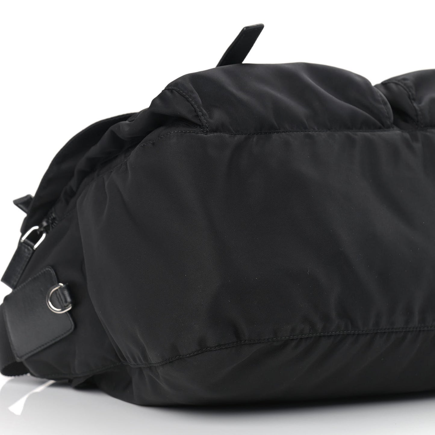 Nylon Vela Messenger Bag Black