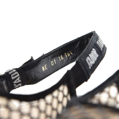 Christian Dior Resille Lambskin Ribbon J'Adior Slingback Ballet Flats 36 Black 3 of 10