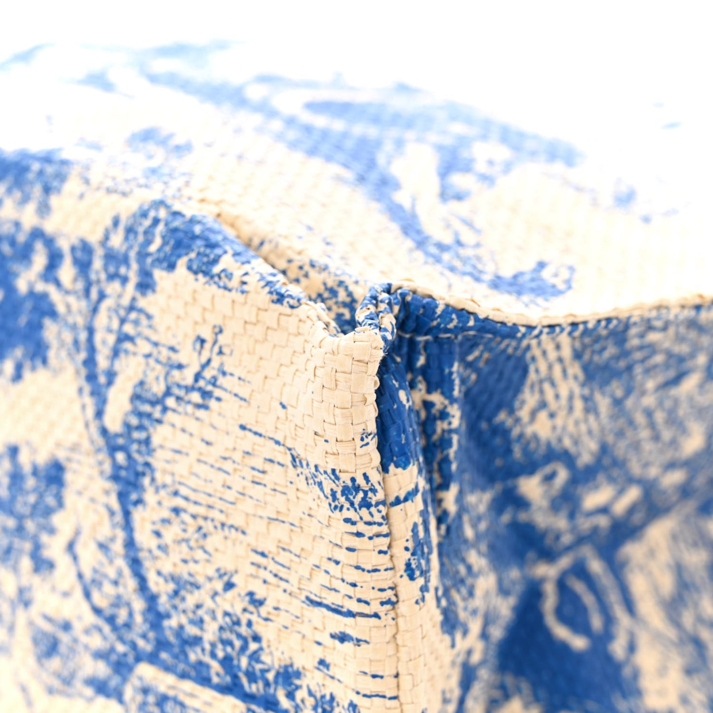 Straw Dioriviera Tote Blue