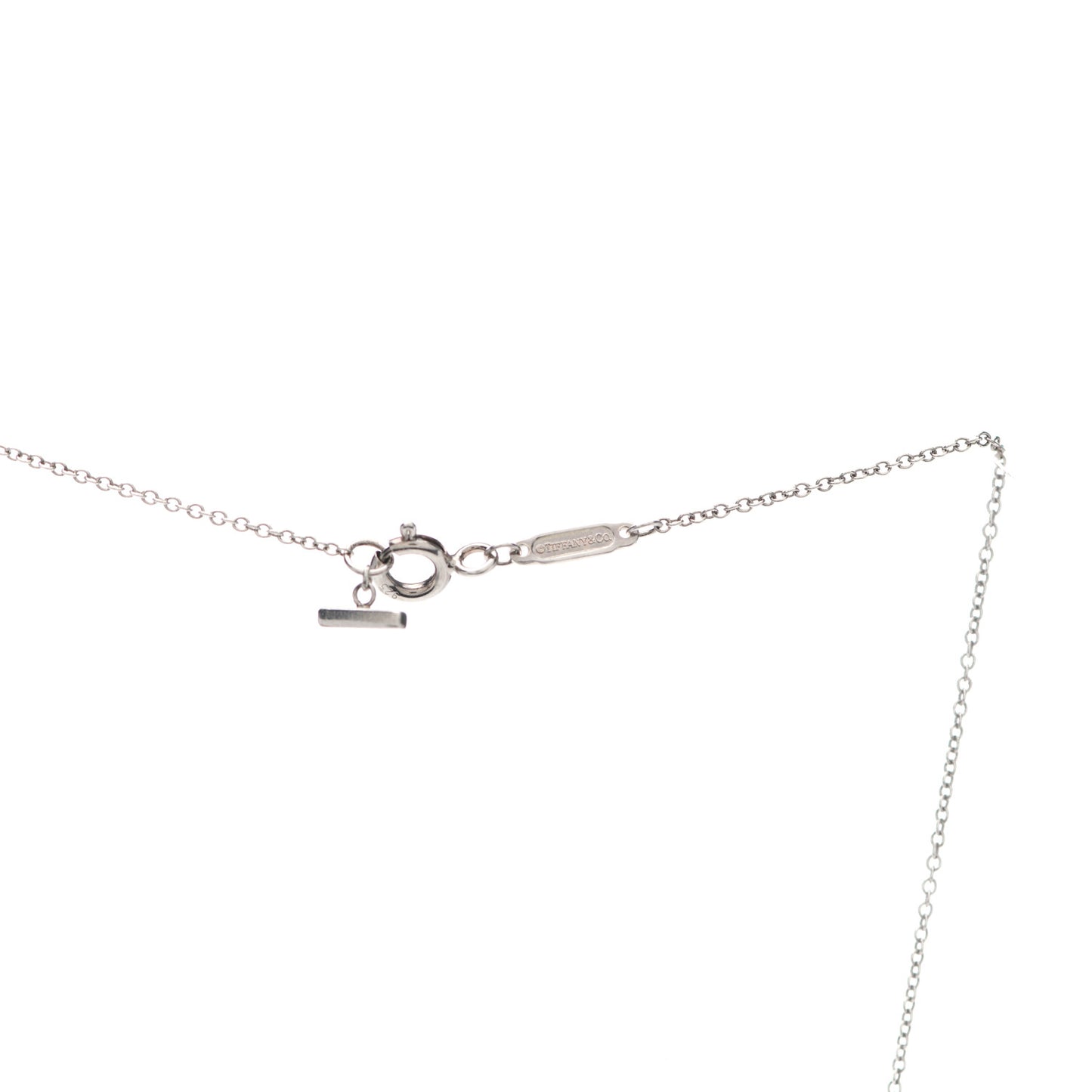 Sterling Silver Small T Smile Pendant Necklace