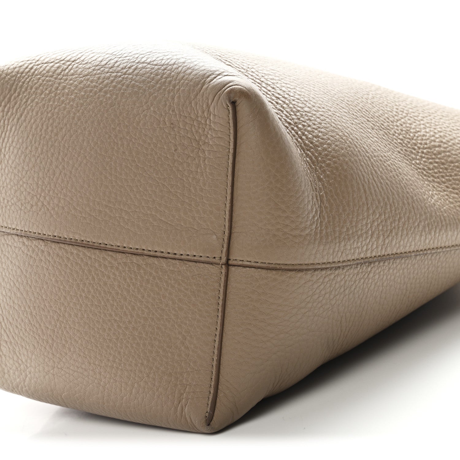 The Row Grained Calfskin Medium N/S Park Tote Dark Taupe 13 of 13