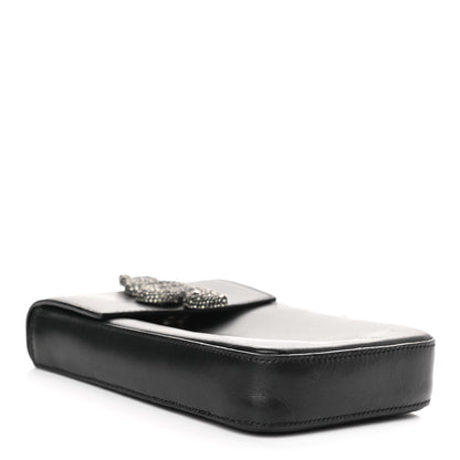 Valentino Garavani Calfskin Crystal Encrusted Snake Maison Mini Crossbody Black 4 of 10