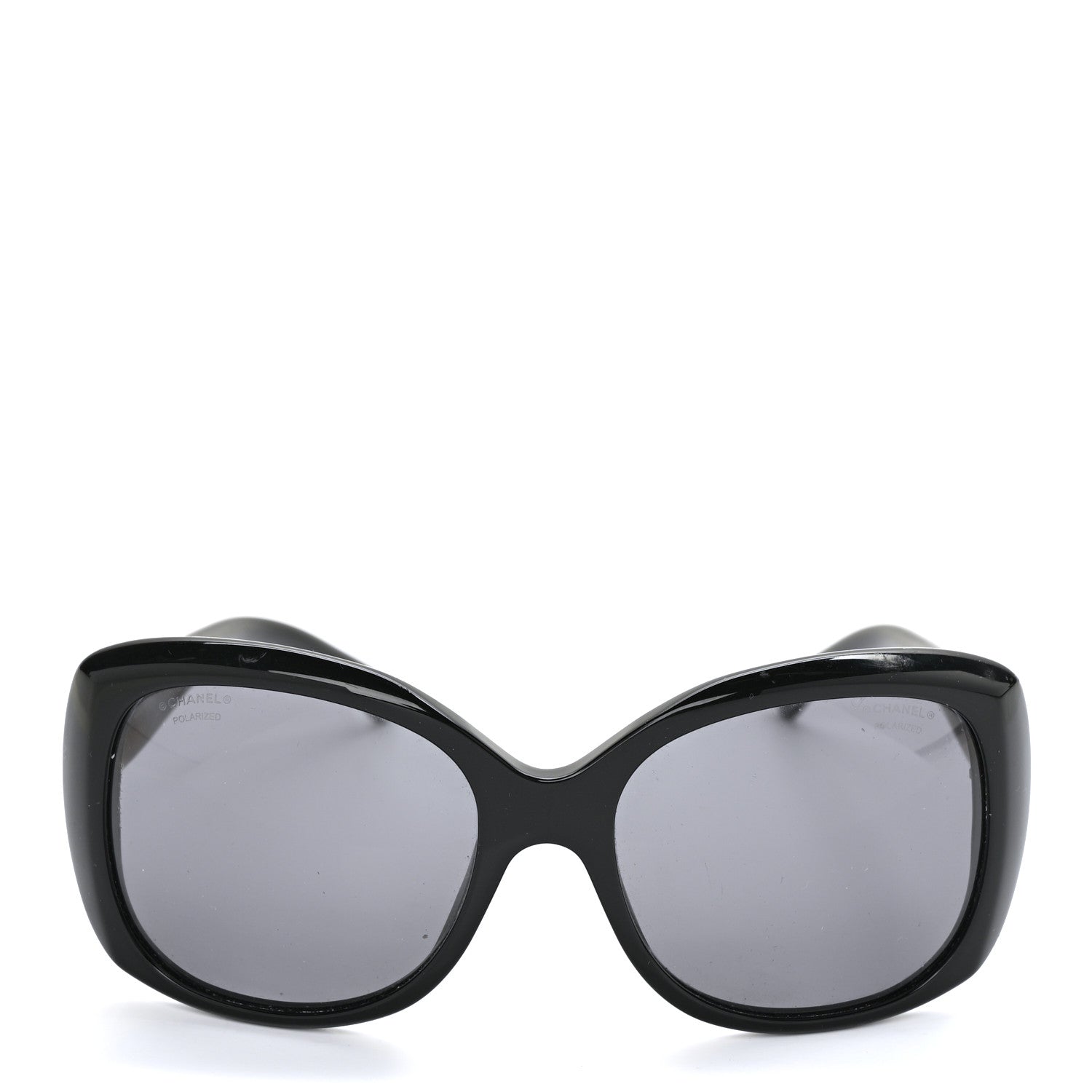Chanel Acetate Polarized CC Sunglasses 5183 Black 2 of 8