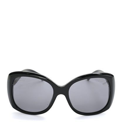 Chanel Acetate Polarized CC Sunglasses 5183 Black 2 of 8