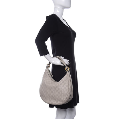 Gucci Guccissima Medium GG Twins Hobo Off White 2 of 10