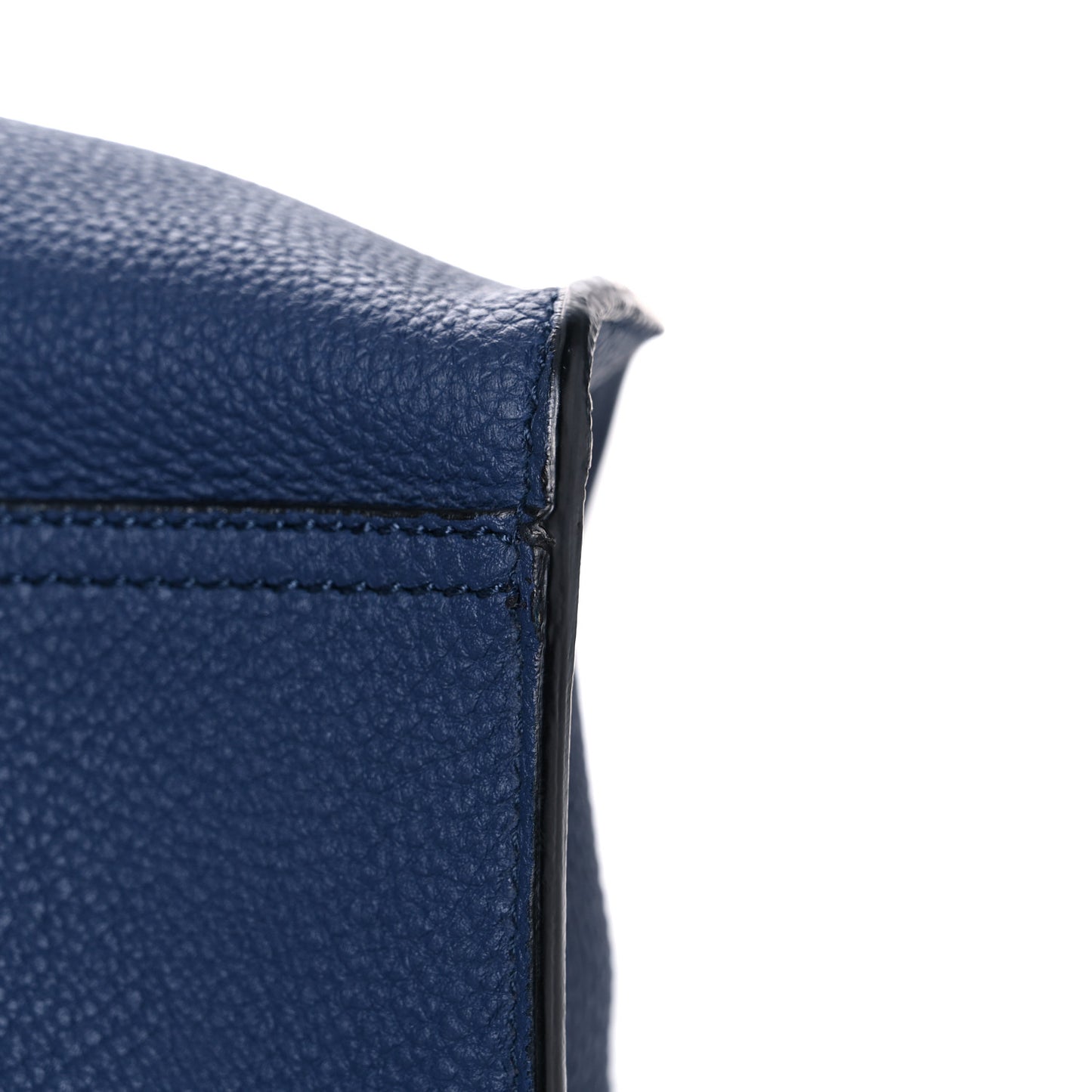 Soft Calfskin Medium Jackie Top Handle Bag Classic Blue Marine