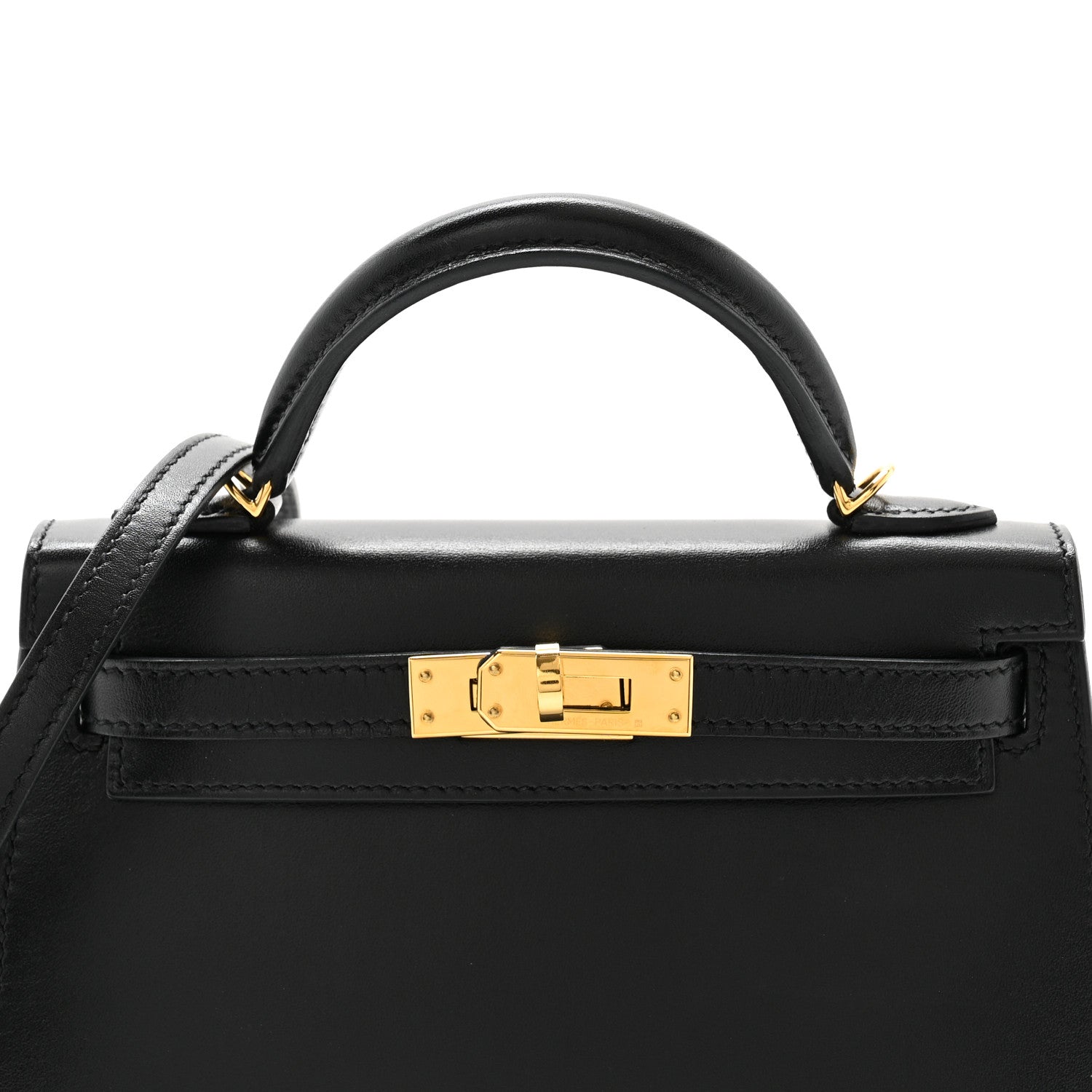 Hermes Tadelakt Mini Kelly Sellier 20 Black 8 of 11