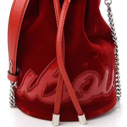 Christian Louboutin Patent Velvet Marie Jane Bucket Loubi 9 of 10