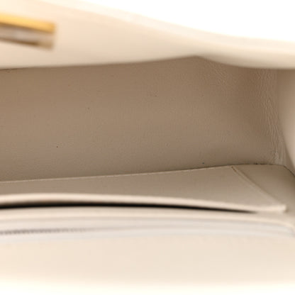 Chanel Shiny Caviar Quilted Small Top Handle Flap White 5 of 14