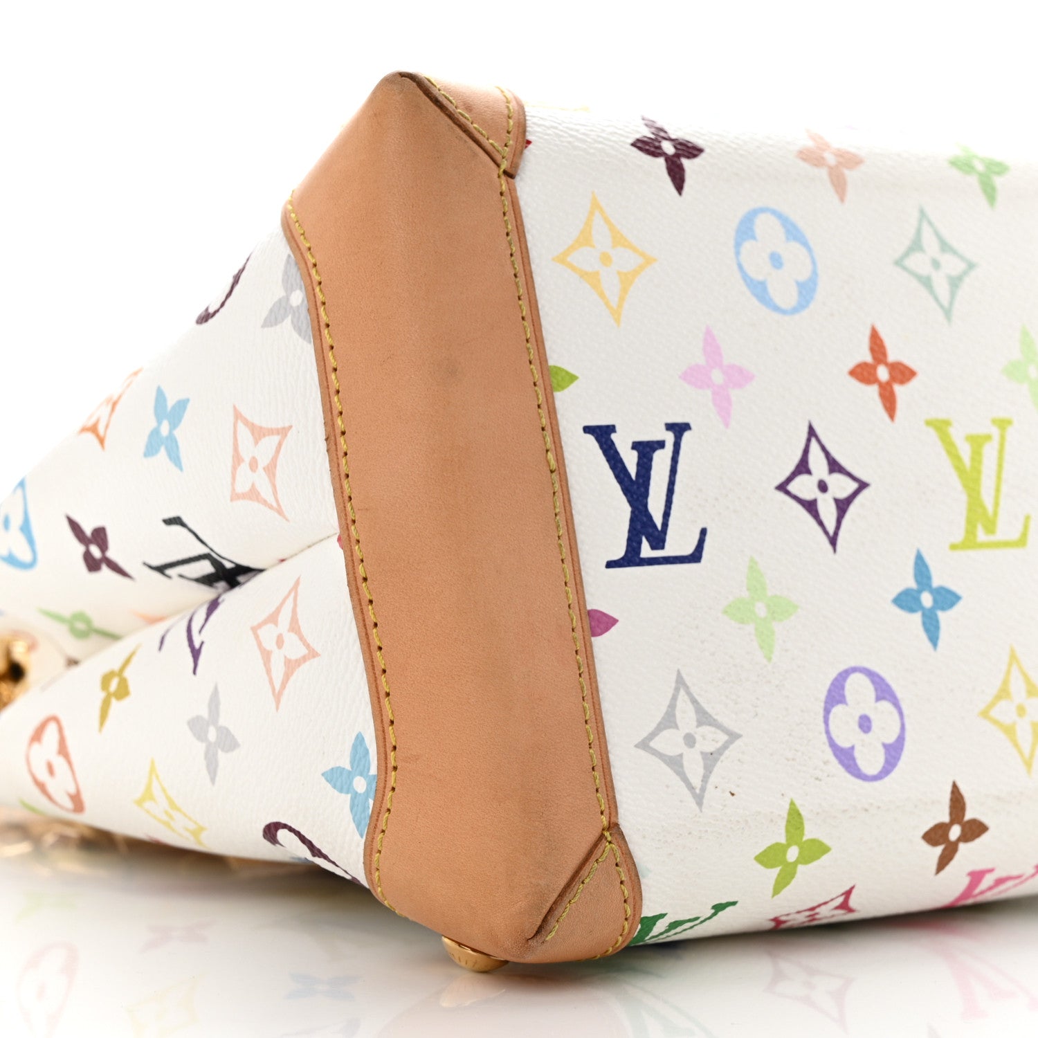Louis Vuitton Monogram Multicolor Audra White 9 of 16