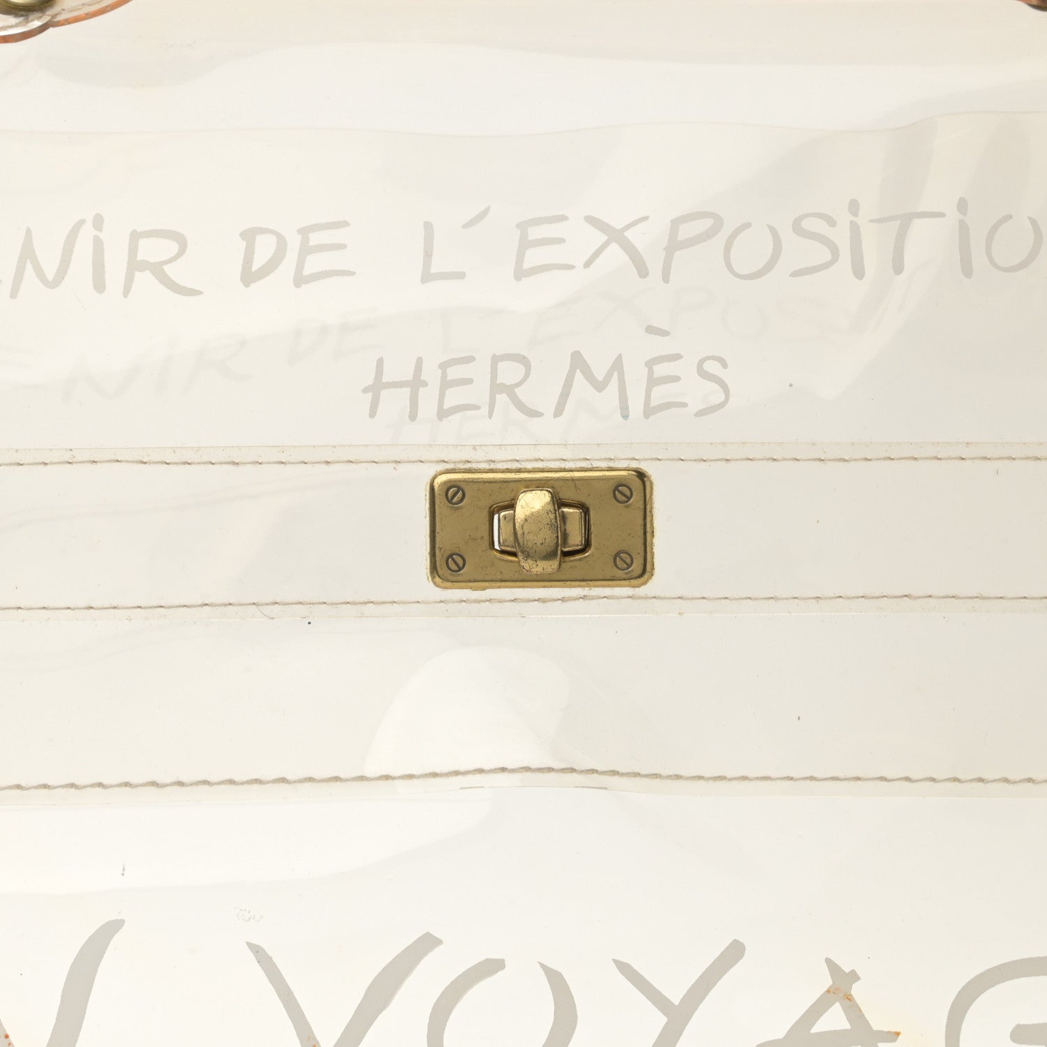 Hermes Vinyl Souvenir De L'Exposition Kelly Transparent 6 of 10