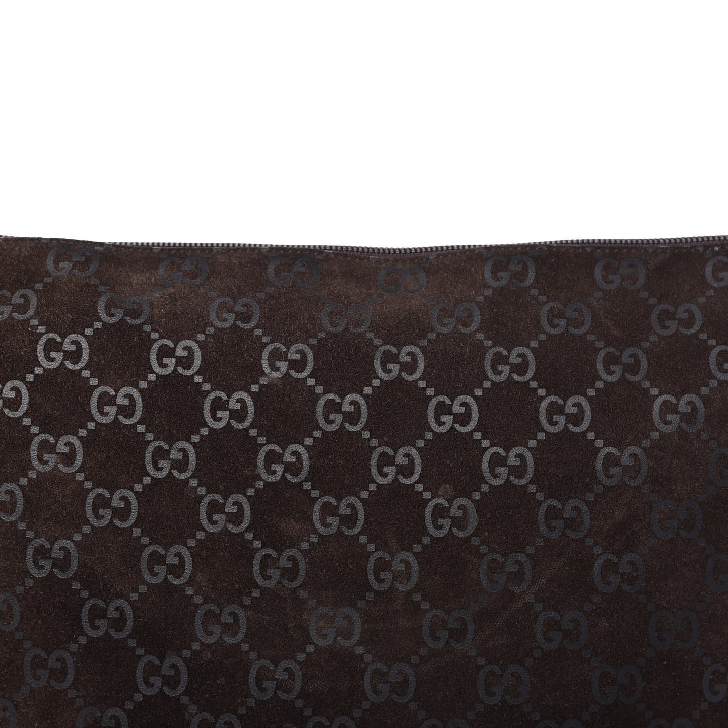 Suede Monogram Hobo