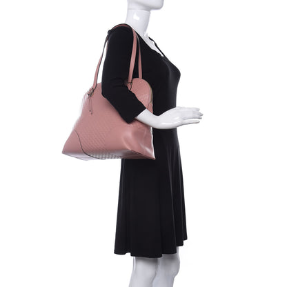 Gucci Soft Microguccissima Medium Bree Shoulder Bag Soft Pink 2 of 10