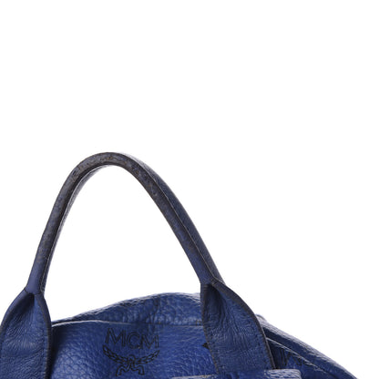 MCM Visetos Medium Side Stud Stark Backpack Blue 17 of 17