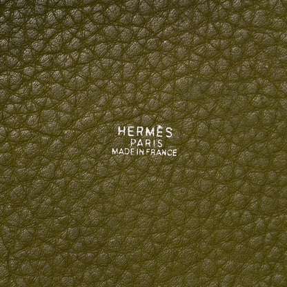 Hermes Taurillon Clemence Picotin 22 MM Chartreuse 6 of 10