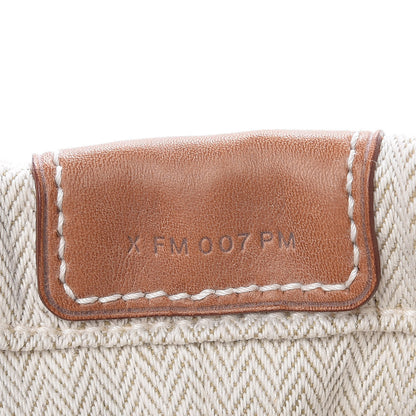 Hermes Canvas Barenia Fourbi 20 PM Pouch Naturel Fauve 9 of 10